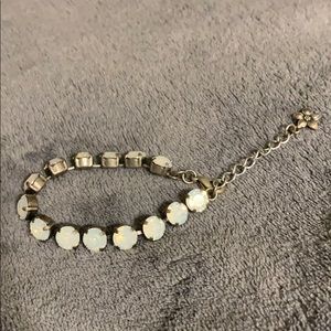 White gem bracelet